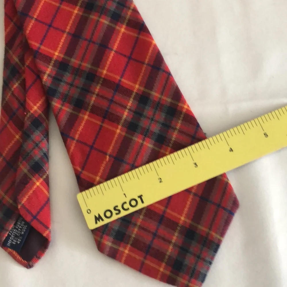 Mens plaid neck tie - Picture 3 of 4